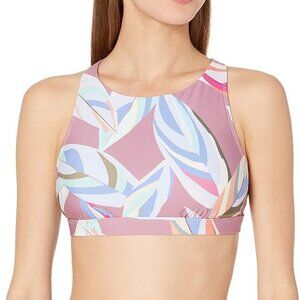 Splendid SP90271 MLT Women M EAST CAPE RSC HIGH NECK BRA SWIM TOP Multicolor NWT